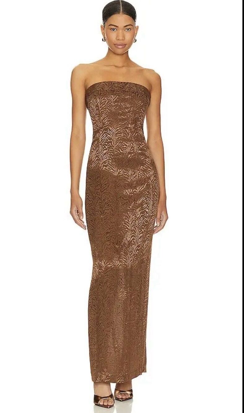 NWT Lovers & Friends Amalia Gown Maxi Dress Size M Glam Homecoming HoCo *READ*